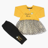 Newborn Girls Full Sleeves Suit - Mustard, Newborn Girls Winterwear, Chase Value, Chase Value