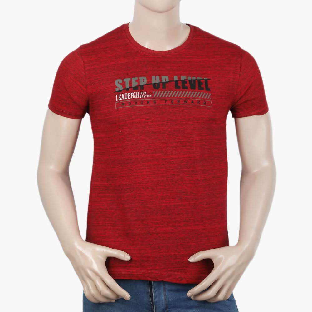 Men's Half Sleeves T-Shirt - Red, Men's T-Shirts & Polos, Chase Value, Chase Value