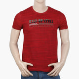 Men's Half Sleeves T-Shirt - Red, Men's T-Shirts & Polos, Chase Value, Chase Value