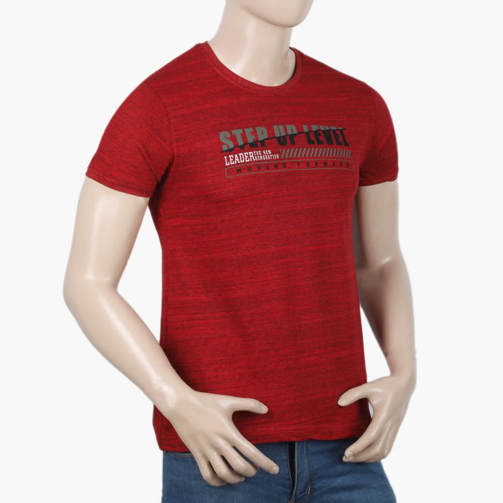 Men's Half Sleeves T-Shirt - Red, Men's T-Shirts & Polos, Chase Value, Chase Value