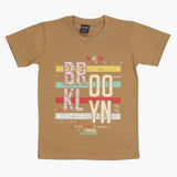 Boys Half Sleeves T-Shirt - Brown, Boys T-Shirts, Chase Value, Chase Value