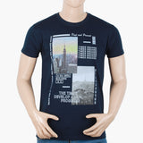 Men's Half Sleeves T-Shirt - Navy Blue, Men's T-Shirts & Polos, Chase Value, Chase Value