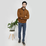Men's Stylish & Durable Jackets - Dark Brown, Men's Jackets & Hoodies, Chase Value, Chase Value