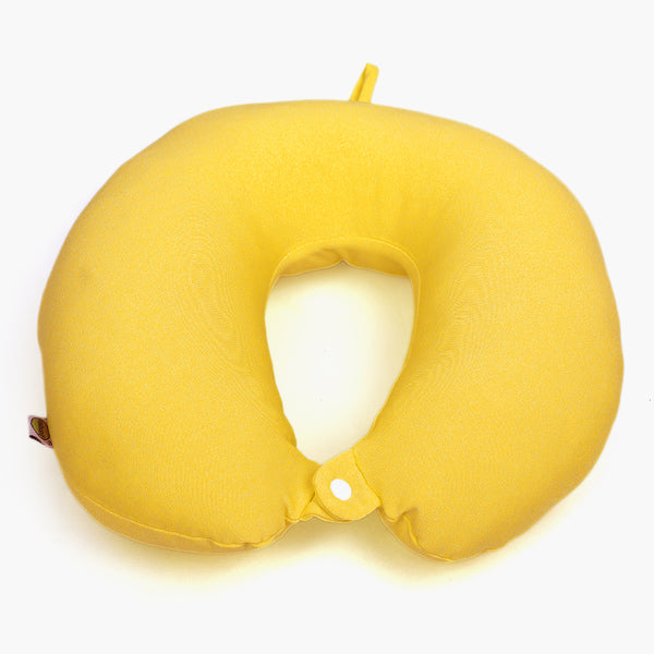 Soft Fiber Travel Neck Pillow - Yellow, Cusion & Pillow, Relaxsit, Chase Value