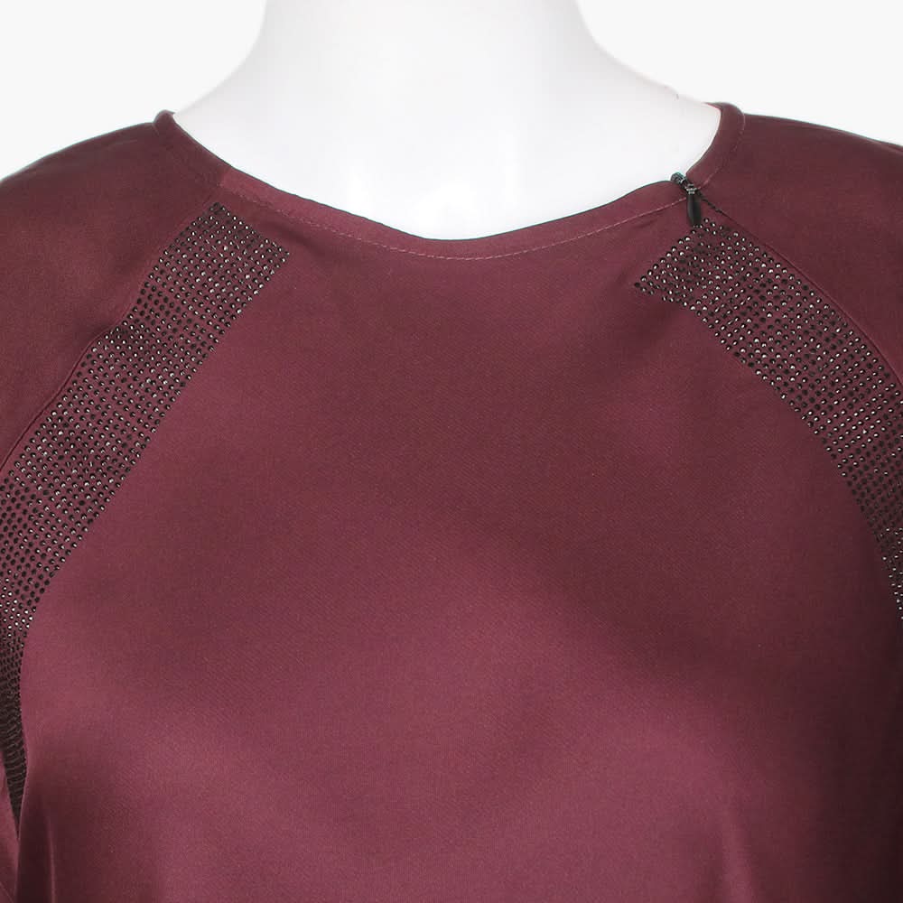 Women's Long Bottom Abaya - Maroon, Women Abayas, Chase Value, Chase Value