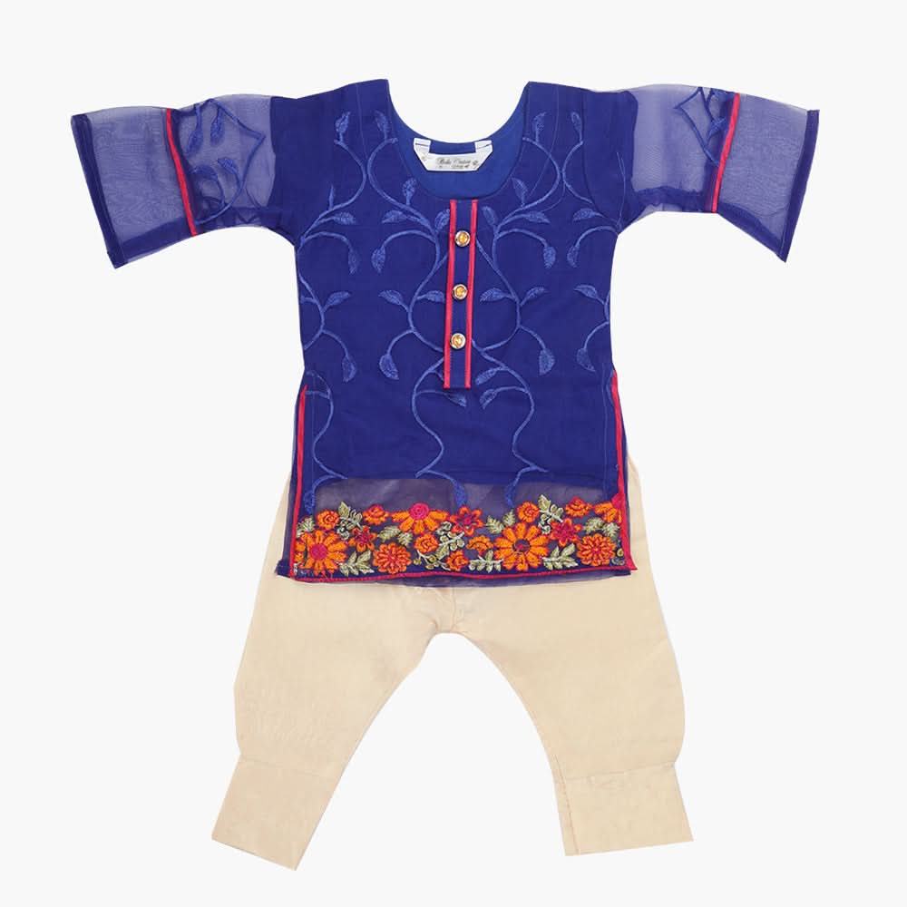 Girls Shalwar Suit - Blue, Girls Shalwar Kameez, Chase Value, Chase Value