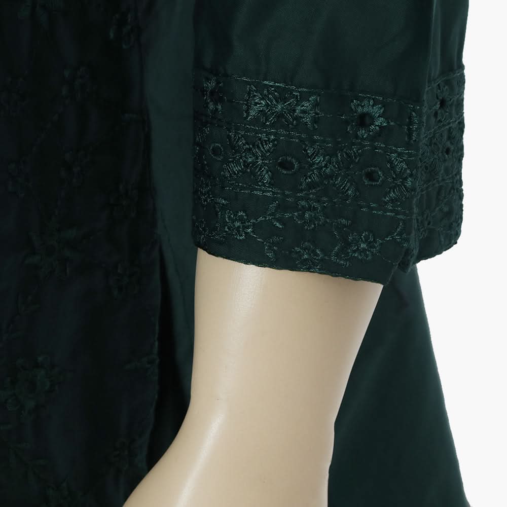 Women's Chicken Kari 2Pcs Suit - Green, Women Shalwar Suits, Chase Value, Chase Value