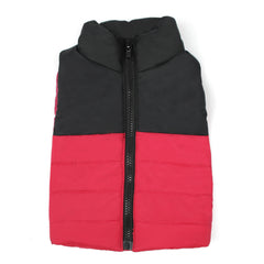 Newborn Boys Sleevesless Parachute Jacket - Dark Pink