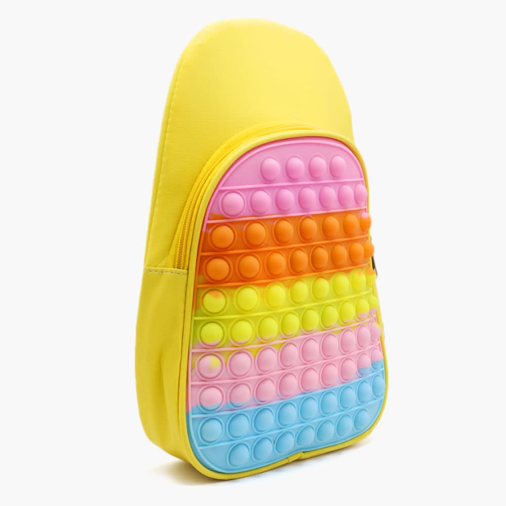Girls Back Pack - Yellow, Kids Bags, Chase Value, Chase Value