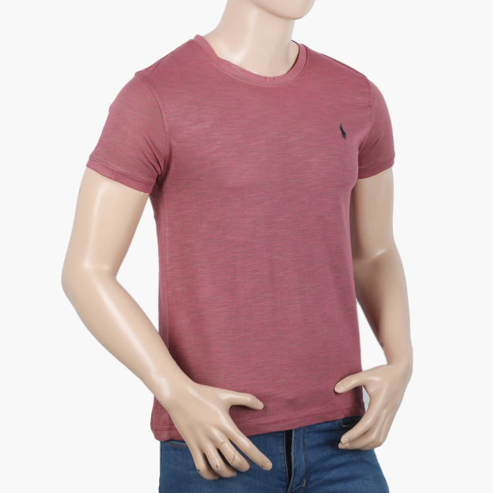 Men's Half Sleeves T-Shirt - Pink, Men's T-Shirts & Polos, Chase Value, Chase Value