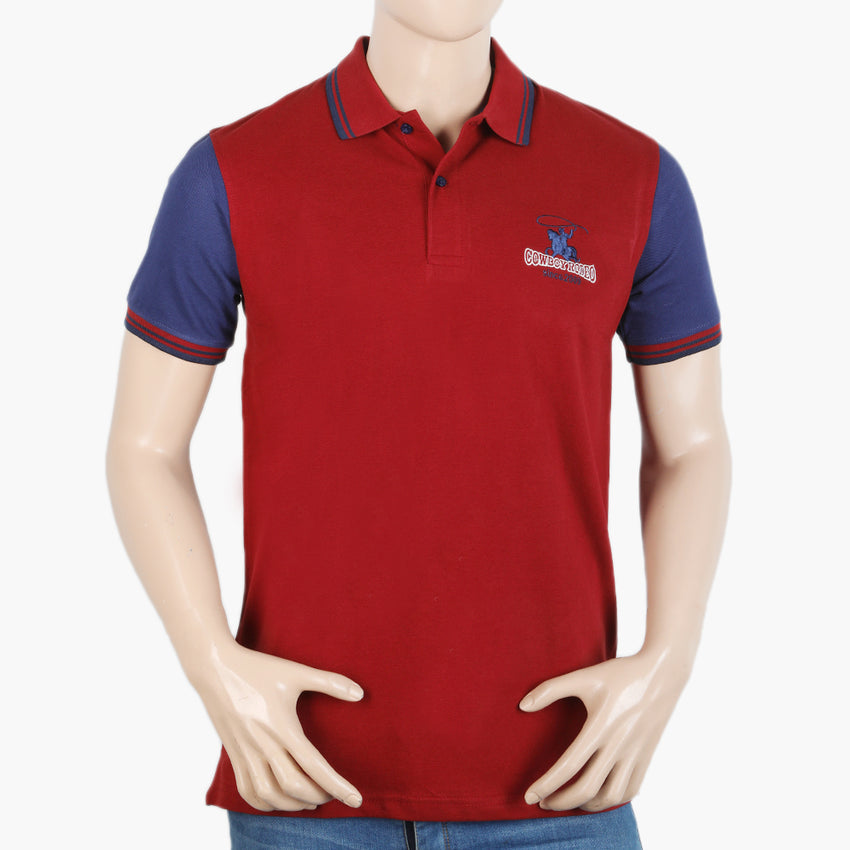 Eminent Men's Half Sleeves Polo T-Shirt - Maroon, Men's T-Shirts & Polos, Eminent, Chase Value