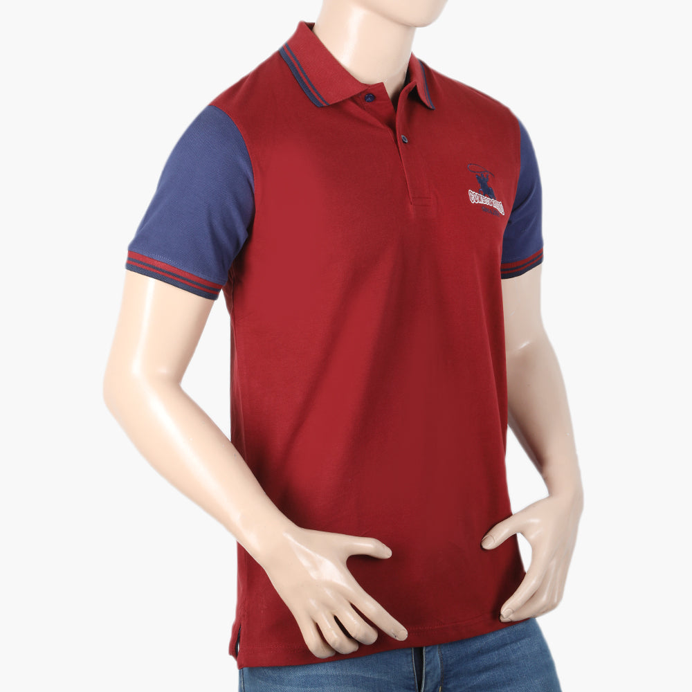 Eminent Men's Half Sleeves Polo T-Shirt - Maroon, Men's T-Shirts & Polos, Eminent, Chase Value