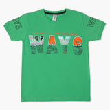 Boys Half Sleeves T-Shirt - Green, Boys T-Shirts, Chase Value, Chase Value