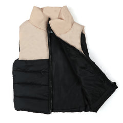 Newborn Boys Sleeveless Parachute Jacket - Black