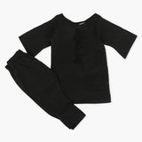 Girls Shalwar Suit - Black, Girls Suits, Chase Value, Chase Value