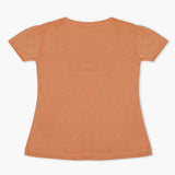 Girls Half Sleeves T-Shirt - Peach, Girls T-Shirts, Chase Value, Chase Value