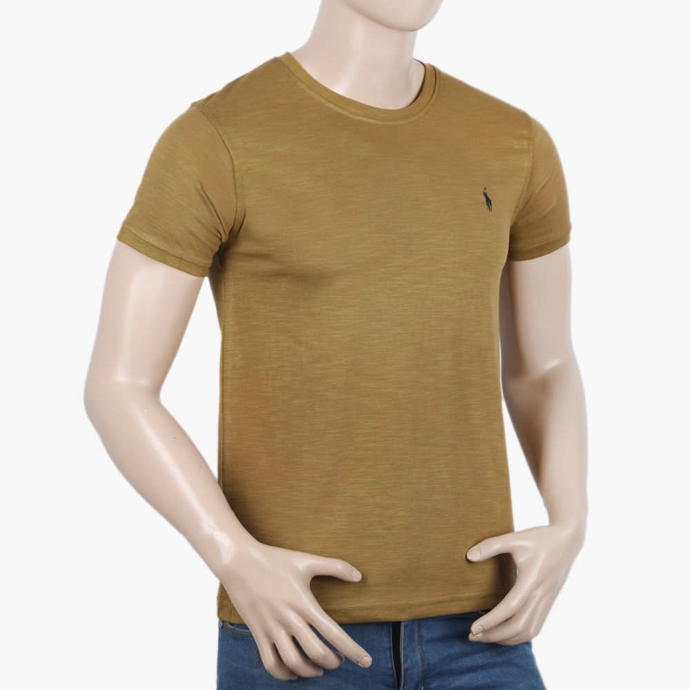 Men's Half Sleeves T-Shirt - Brown, Men's T-Shirts & Polos, Chase Value, Chase Value