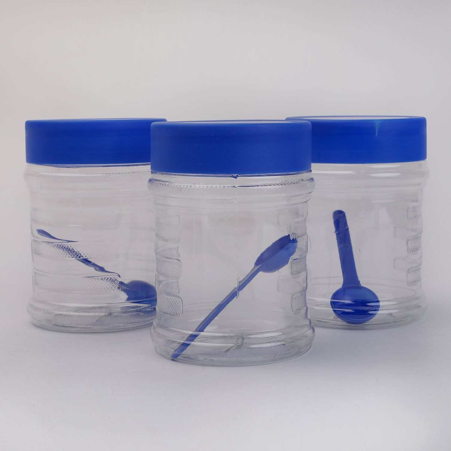 Grace Jar 3 Pcs Set - Blue, Storage Boxes, Chase Value, Chase Value