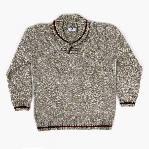 Eminent Boys Shawl Neck Sweater - Grey, Boys Sweaters, Eminent, Chase Value