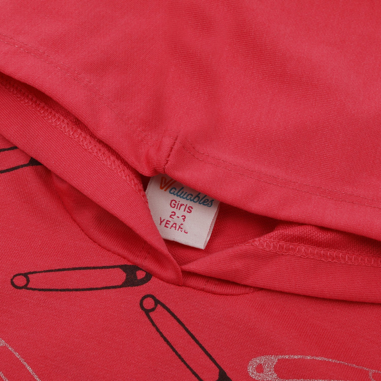 Girls Full Sleeves Hoodie T-Shirt - Pink, Girls Hoodies & Sweat Shirts, Chase Value, Chase Value