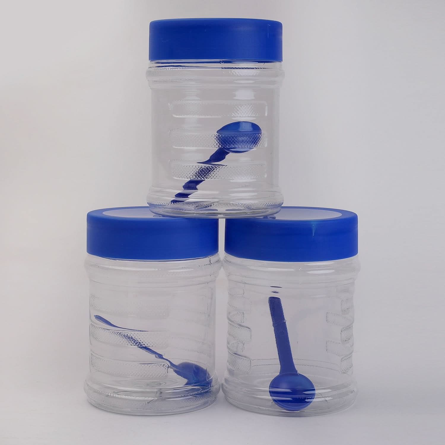 Grace Jar 3 Pcs Set - Blue, Storage Boxes, Chase Value, Chase Value