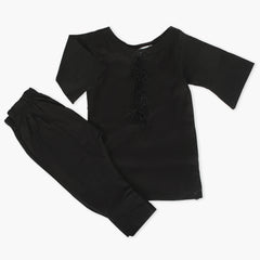 Girls Shalwar Suit - Black, Girls Suits, Chase Value, Chase Value