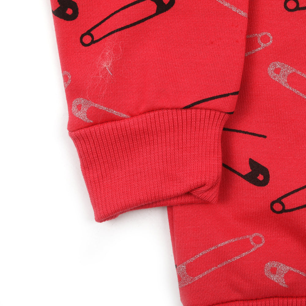 Girls Full Sleeves Hoodie T-Shirt - Pink, Girls Hoodies & Sweat Shirts, Chase Value, Chase Value