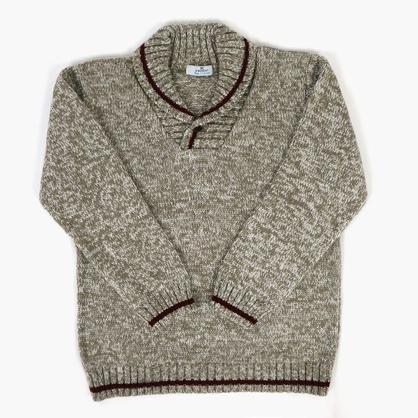 Eminent Boys Shawl Neck Sweater - Grey, Boys Sweaters, Eminent, Chase Value