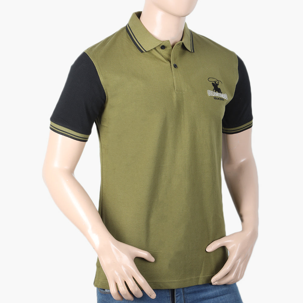 Eminent Men's Half Sleeves Polo T-Shirt - Olive Green, Men's T-Shirts & Polos, Eminent, Chase Value