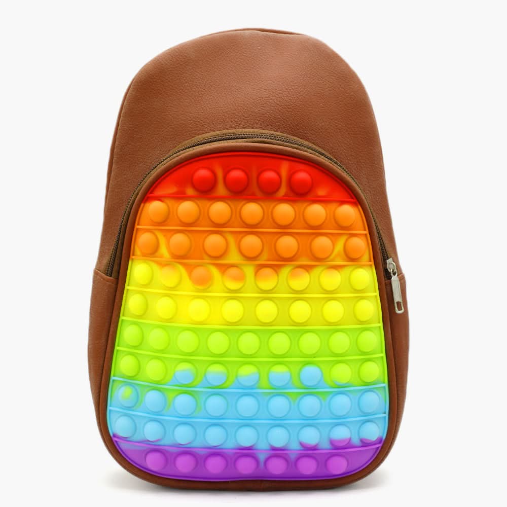 Girls Back Pack - Dark Brown, Kids Bags, Chase Value, Chase Value