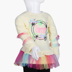 Girls Full Sleeves T-Shirt -  Lemon, Girls T-Shirts, Chase Value, Chase Value