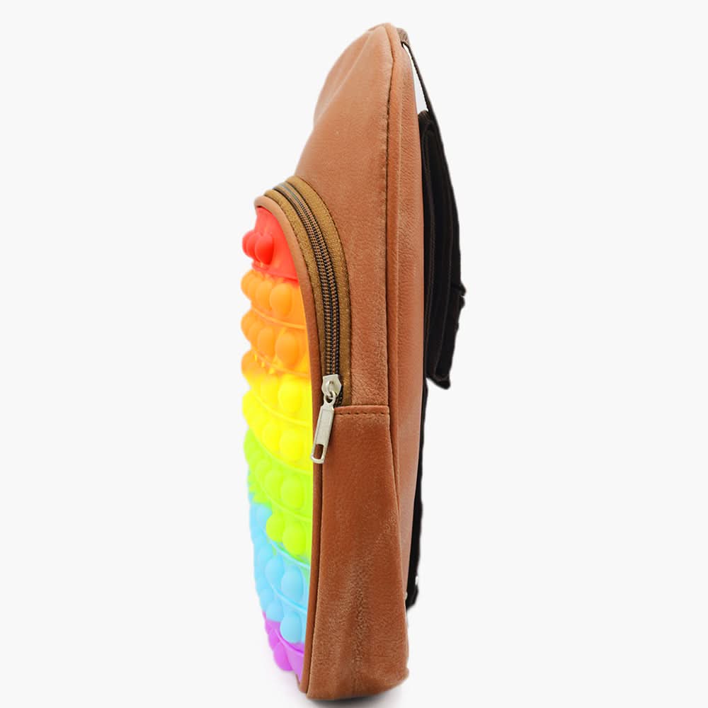 Girls Back Pack - Dark Brown, Kids Bags, Chase Value, Chase Value
