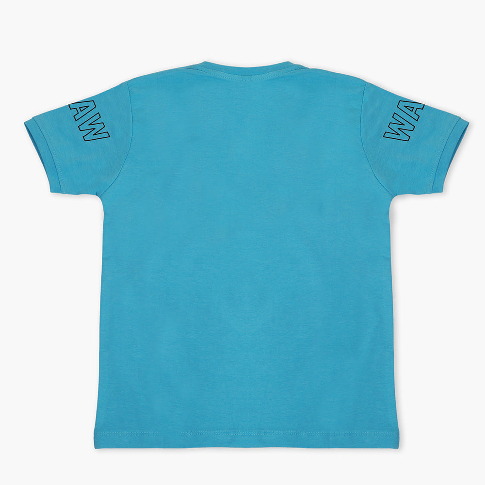 Boys Half Sleeves T-Shirt - Blue, Boys T-Shirts, Chase Value, Chase Value