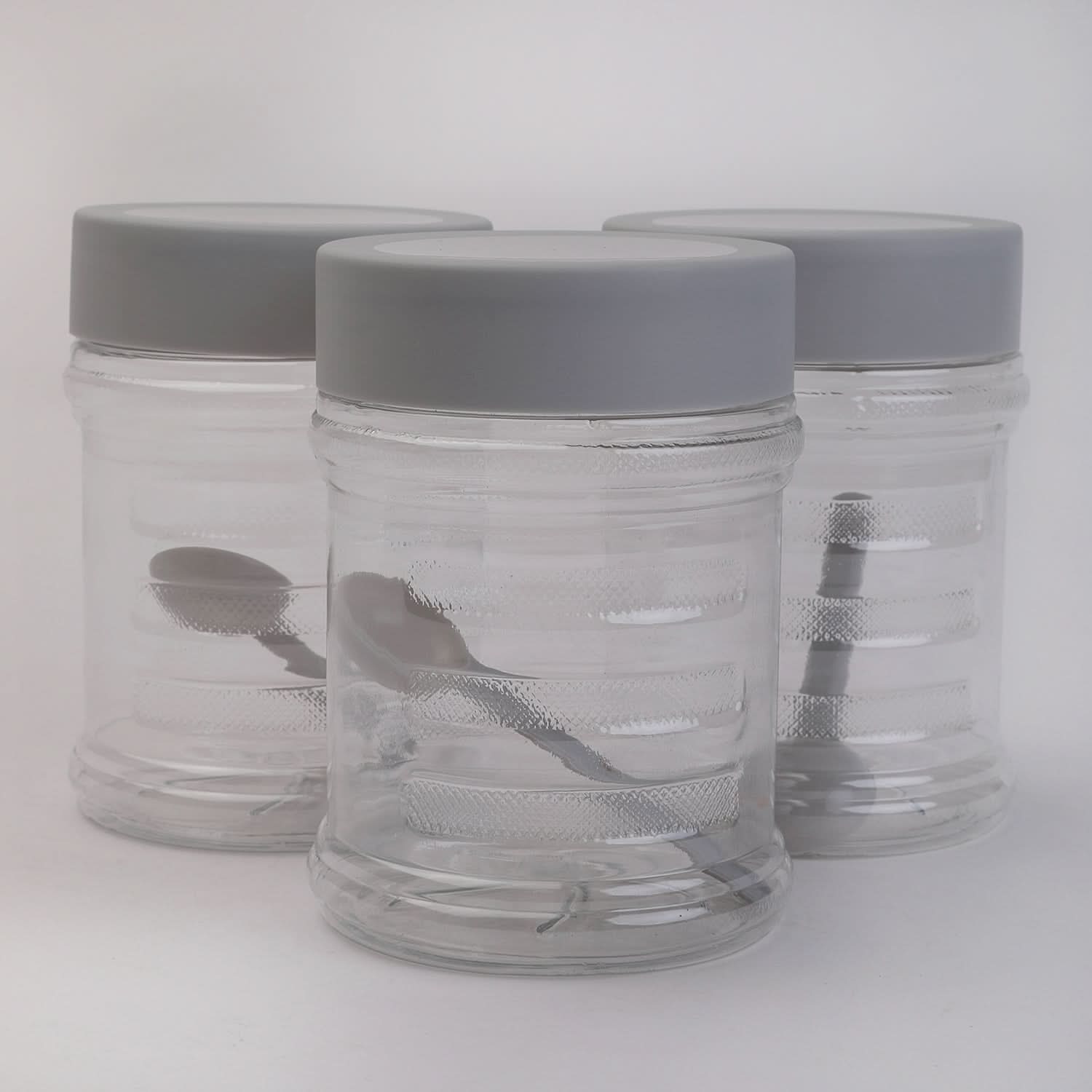 Grace Jar 3 Pcs Set - Blue, Storage Boxes, Chase Value, Chase Value