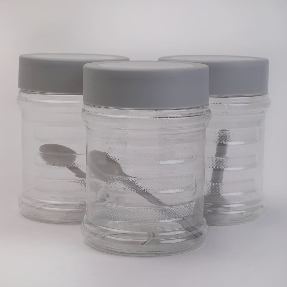 Grace Jar 3 Pcs Set - Blue, Storage Boxes, Chase Value, Chase Value
