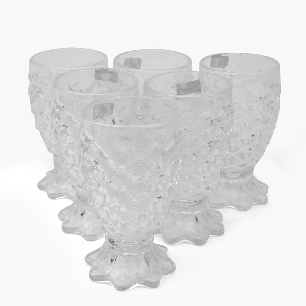 Transparent Fish Water Glass Set Of 6, Glassware & Drinkware, Chase Value, Chase Value