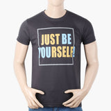 Men's Half Sleeves T-Shirt - Dark Grey, Men's T-Shirts & Polos, Chase Value, Chase Value