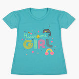 Girls Half Sleeves T-Shirt - Light Blue, Girls T-Shirts, Chase Value, Chase Value