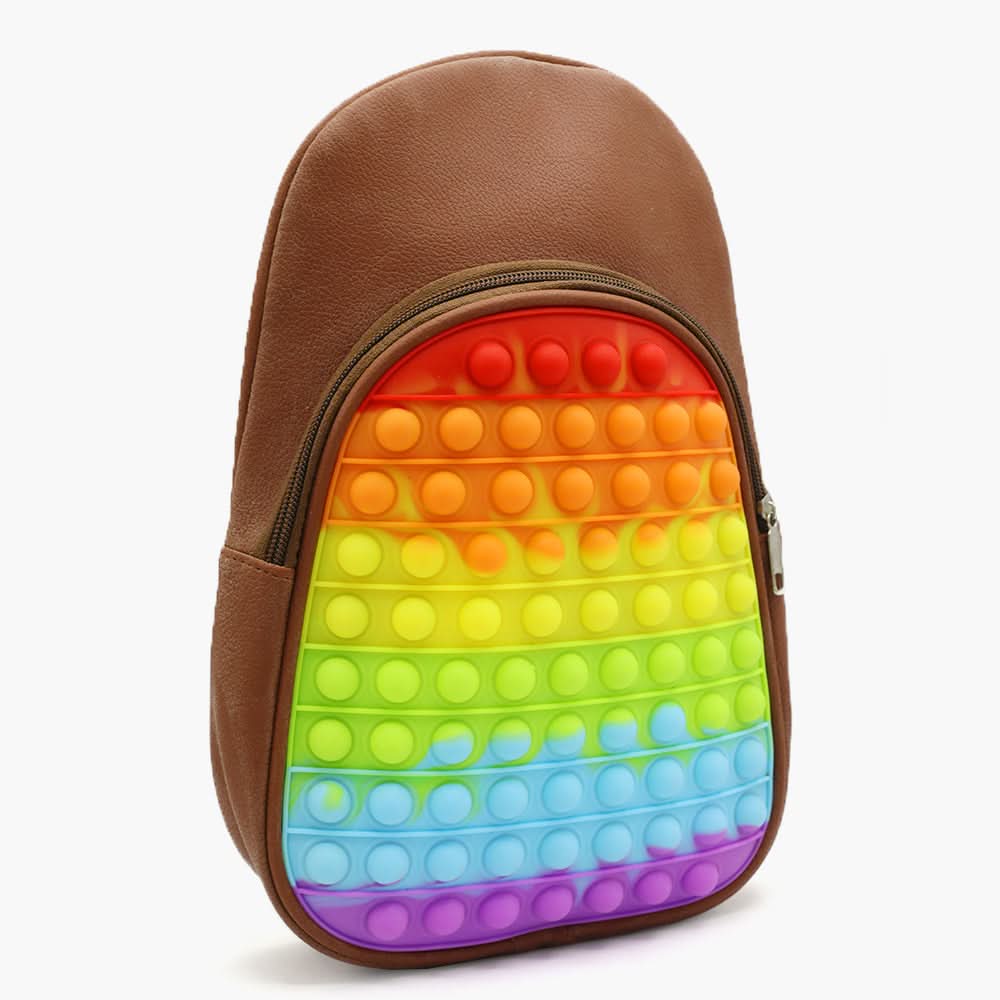 Girls Back Pack - Dark Brown, Kids Bags, Chase Value, Chase Value