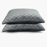 Velvet Cushion 2pcs Set - Grey, Cushion Cover, Chase Value, Chase Value