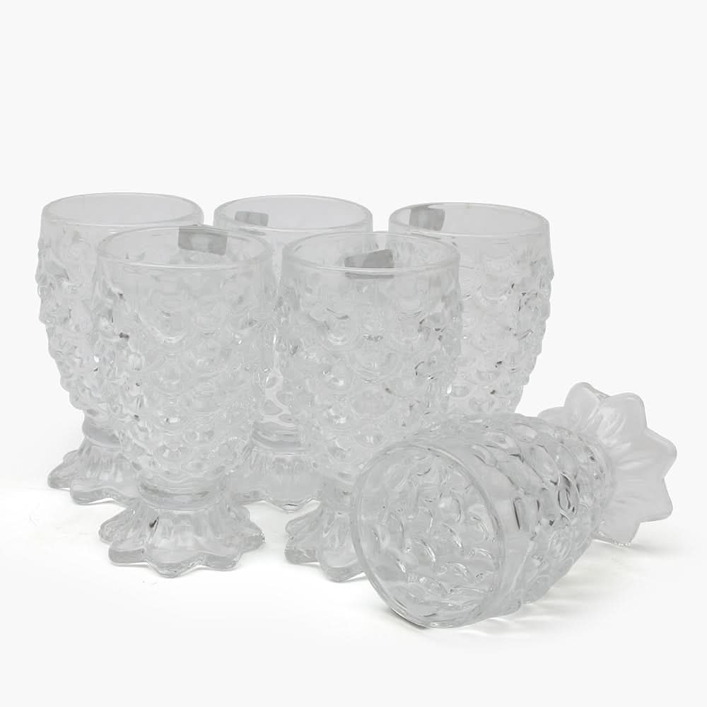 Transparent Fish Water Glass Set Of 6, Glassware & Drinkware, Chase Value, Chase Value