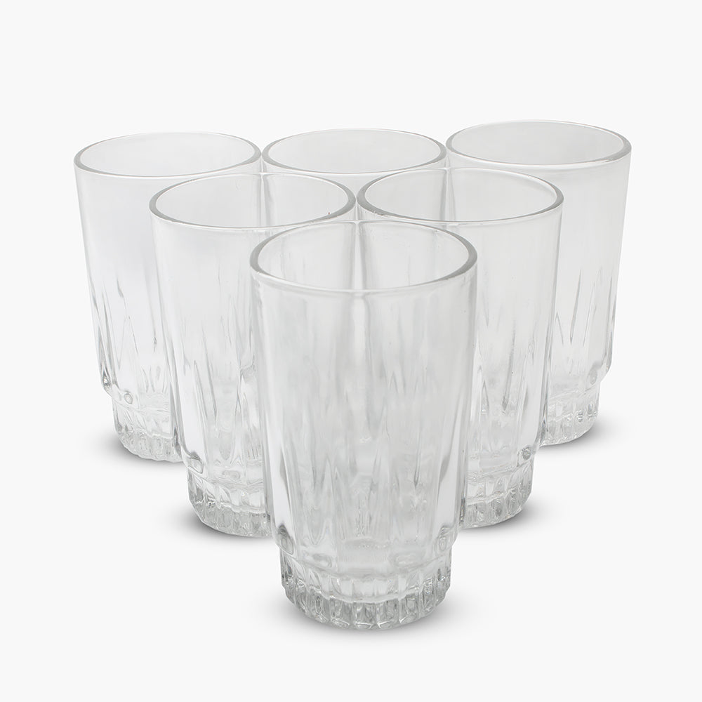 Transparent Water Glass Set Of 6, Glassware & Drinkware, Chase Value, Chase Value
