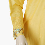 Women's Embroidered 2Pcs Suit - Yellow, Women Shalwar Suits, Chase Value, Chase Value