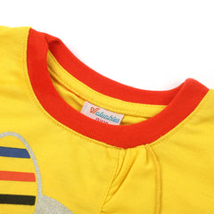 Girls Full Sleeves Sweat Shirt - Yellow