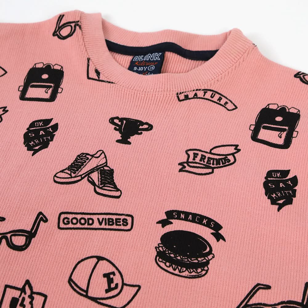 Boys Sweatshirt - Pink, Boys Hoodies & Sweat Shirts, Chase Value, Chase Value