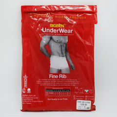 Bigben Ribbed Underwear, Top Elastic -White