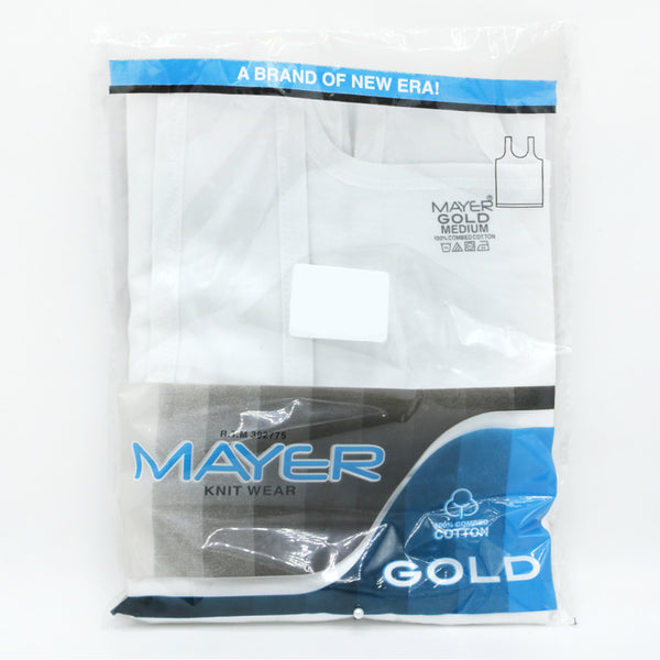 Mayer Gold Vest Sando - White