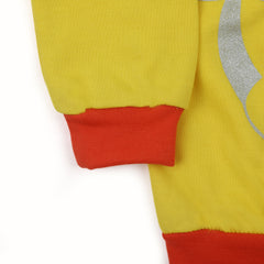 Girls Full Sleeves Sweat Shirt - Yellow