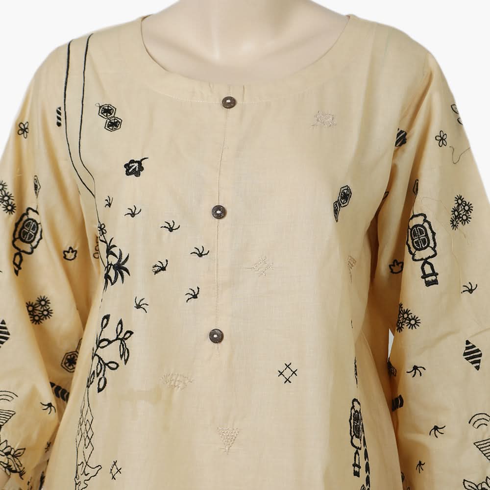 Women's Embroidered 2pcs Suit - Skin, Women Shalwar Suits, Chase Value, Chase Value