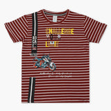 Boys Half Sleeves T-Shirt - Maroon, Boys T-Shirts, Chase Value, Chase Value